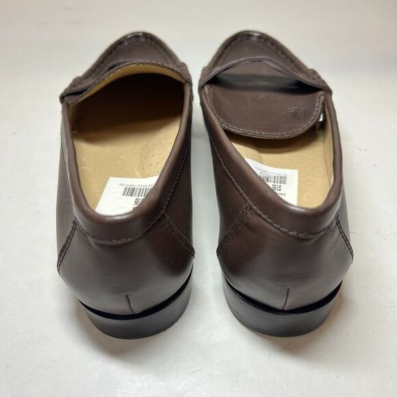 Ralph Lauren Womens 6.5 B Chestnut Brown Leather Slip On Flat Loafers DisplayIE7 - Picture 4 of 7